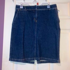 Lands End Denim Skirt